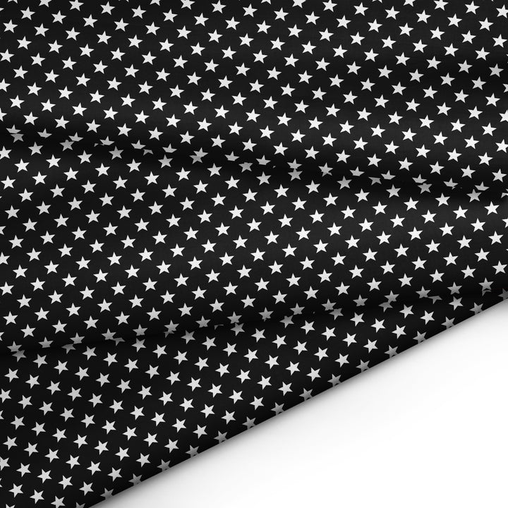 20s Sheeting Black Colour Stars Fabric (1 Meter)