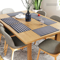 Cotton Roma Grey Stripes Placemat (Pack of 6)