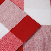 Cotton Buffalo Red Checks Cushion Cover (Pack of 2)