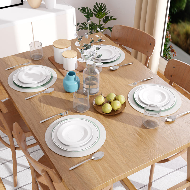 Cotton Sage & Off White Placemat (Pack of 4)