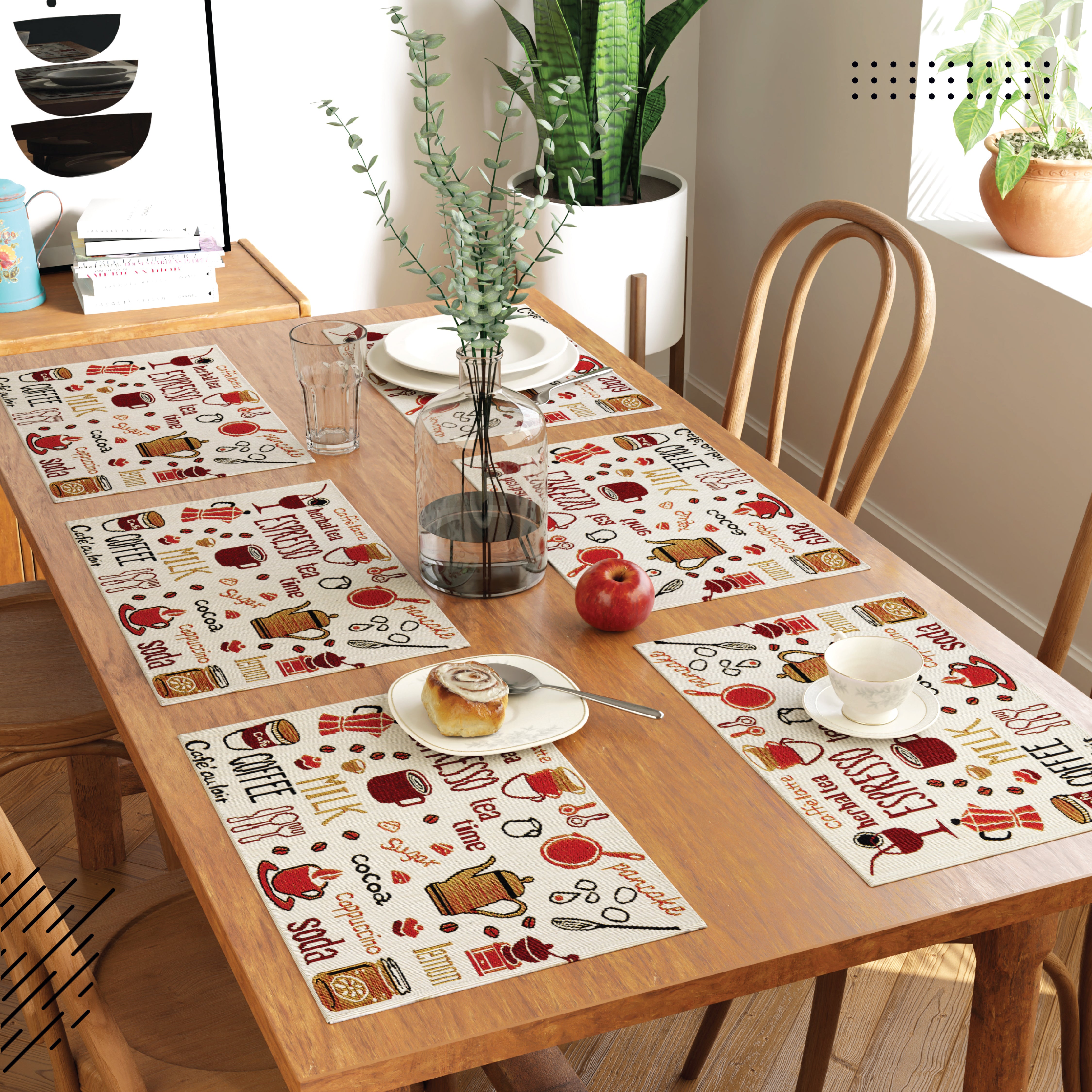 Cotton Espresso Placemat (Pack of 6)