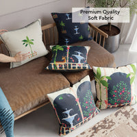 Polyester Mughal-01 Cushion Cover (Pack of 5)