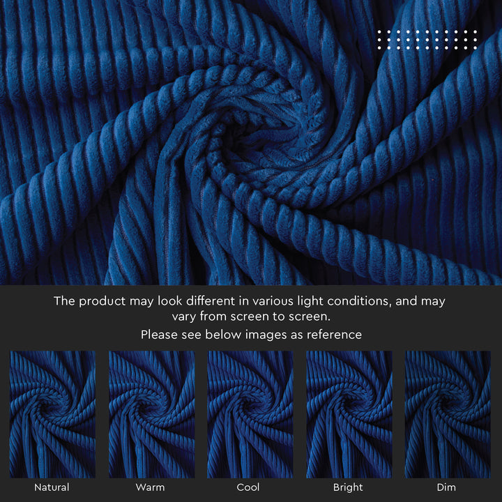 Corduroy Navy Blue Cushion Cover