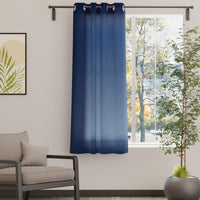 Canvas Scotch Blue Curtain (Pack of 1)