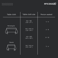 Spun Polyester White Table Cloth (Pack of 1)