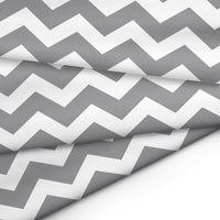 20s Sheeting Zig Zag Grey Fabric (1 Meter)