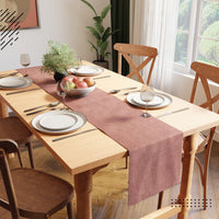 Chenille Buff Table Runner