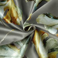 Blackout Polyester Gingko Grey Fabric 1 Meter