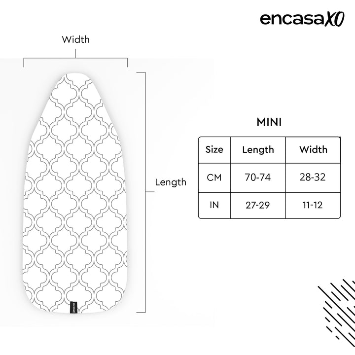 20s Sheeting White Tiles Ironing Board Cover