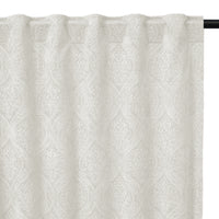 Embossed Velvet Cream Curtain