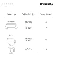 Polyester White Table Cloth (Pack of 1)