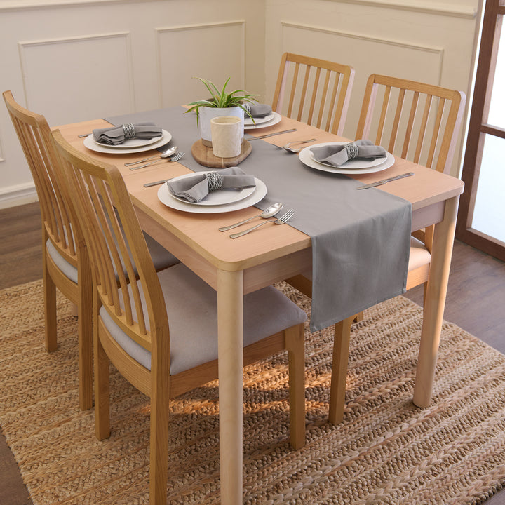 Canvas Grey Table Runner (Pack of 1)