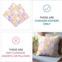 Micro Teardrops Pink Cushion Cover