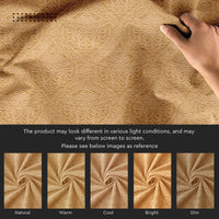 Embossed Velvet Gold Fabric