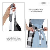 Cotton Buffalo Black Checks Apron (Pack of 1)