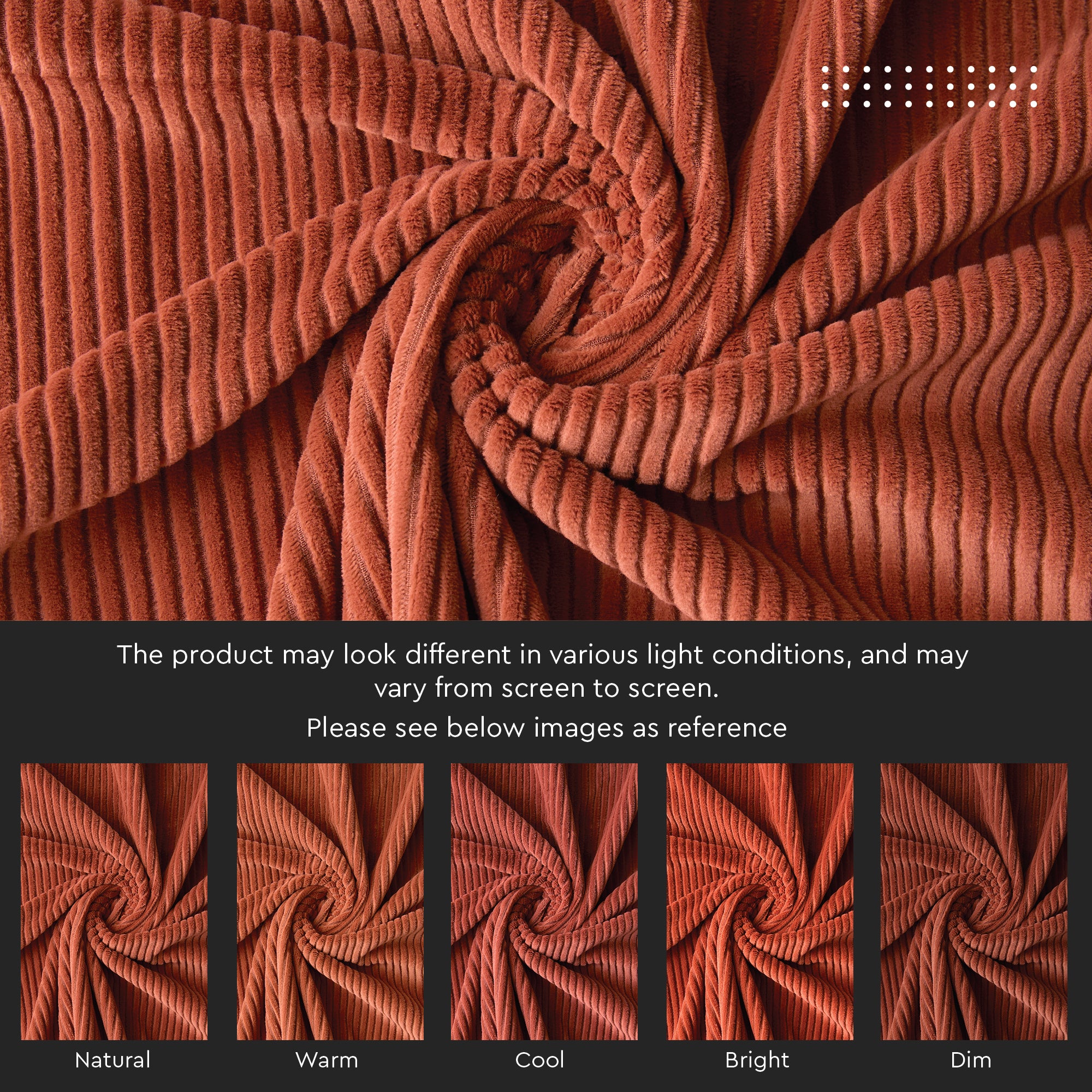 Corduroy Brick Cushion Cover