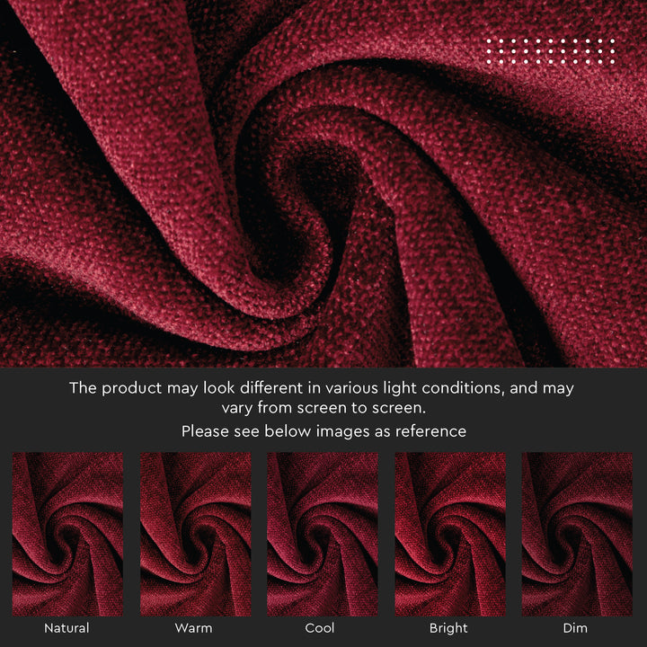 Chenille Solid Maroon Cushion Cover (Pack of 1)