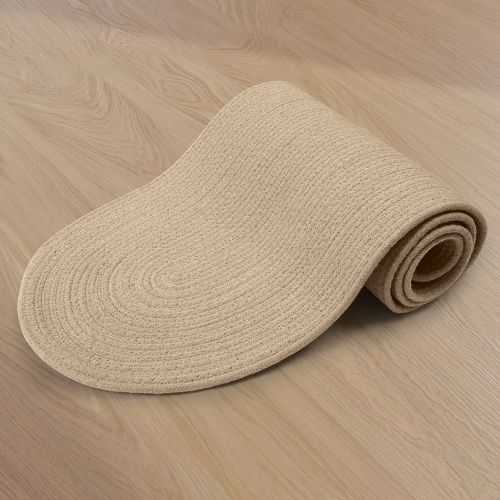 Cotton Beige Table Runner (Pack of 1)