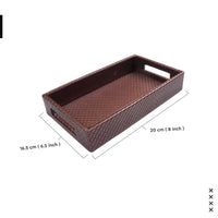 Leather Copper Leather Serving Tray