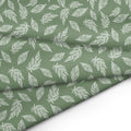 Green Big Leaves Fabric (Pack of 1)