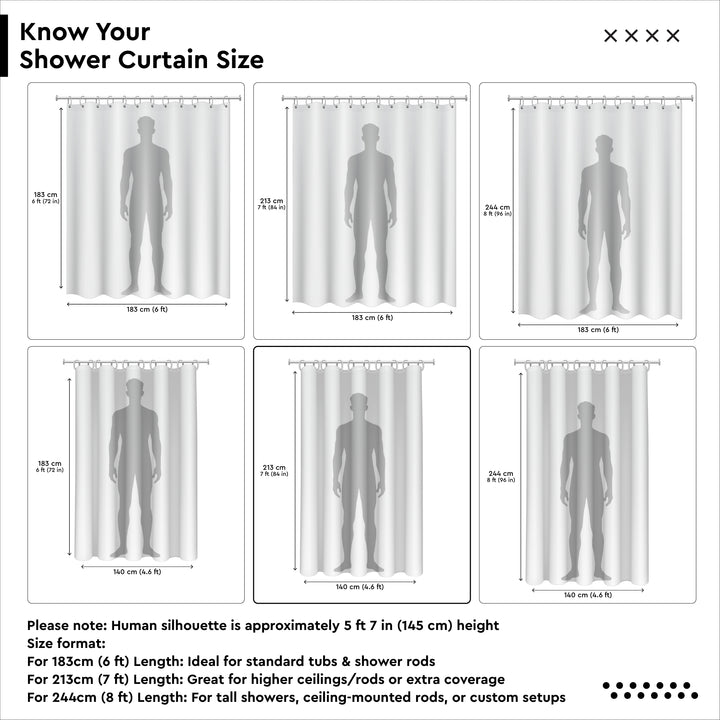 Polyester Grey Shower Curtain (Pack of 1)