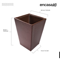 PU-Leather Copper Leather Dustbin