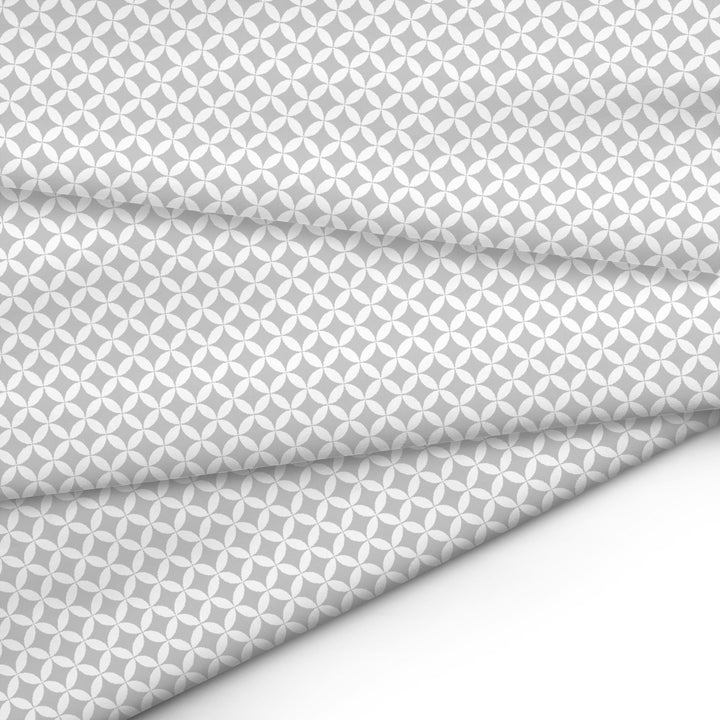 20s Sheeting Grey Circles Fabric (1 Meter)