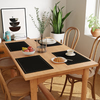 Cotton Black Placemat (Pack of 4)