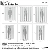 Polyester Garden Shower Curtain (Pack of 1)