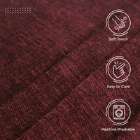 Chenille Textured Fabric Decorative Soft Rich Cloth with Plain Colours for Sofa, Furnishing, Upholstery, Curtains, Cushions and Craft - 39"x54"/100x137 cm