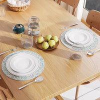 Cotton Printed Light Blue Placemat (Pack of 2)