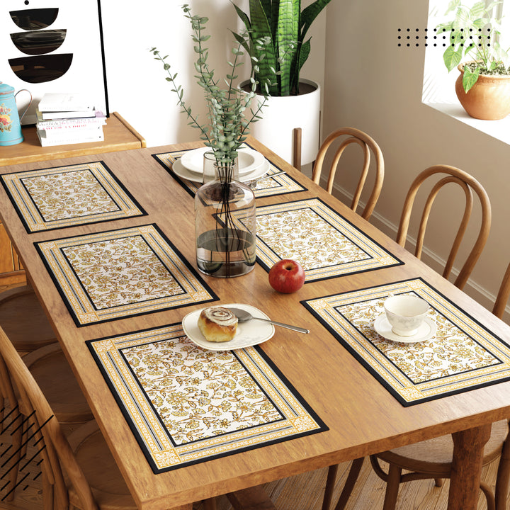 Cotton Yellow-02 Placemat (Pack of 6)