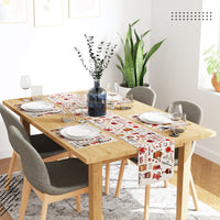 Cotton Espresso Table Runner+Placemat (Pack of 5)