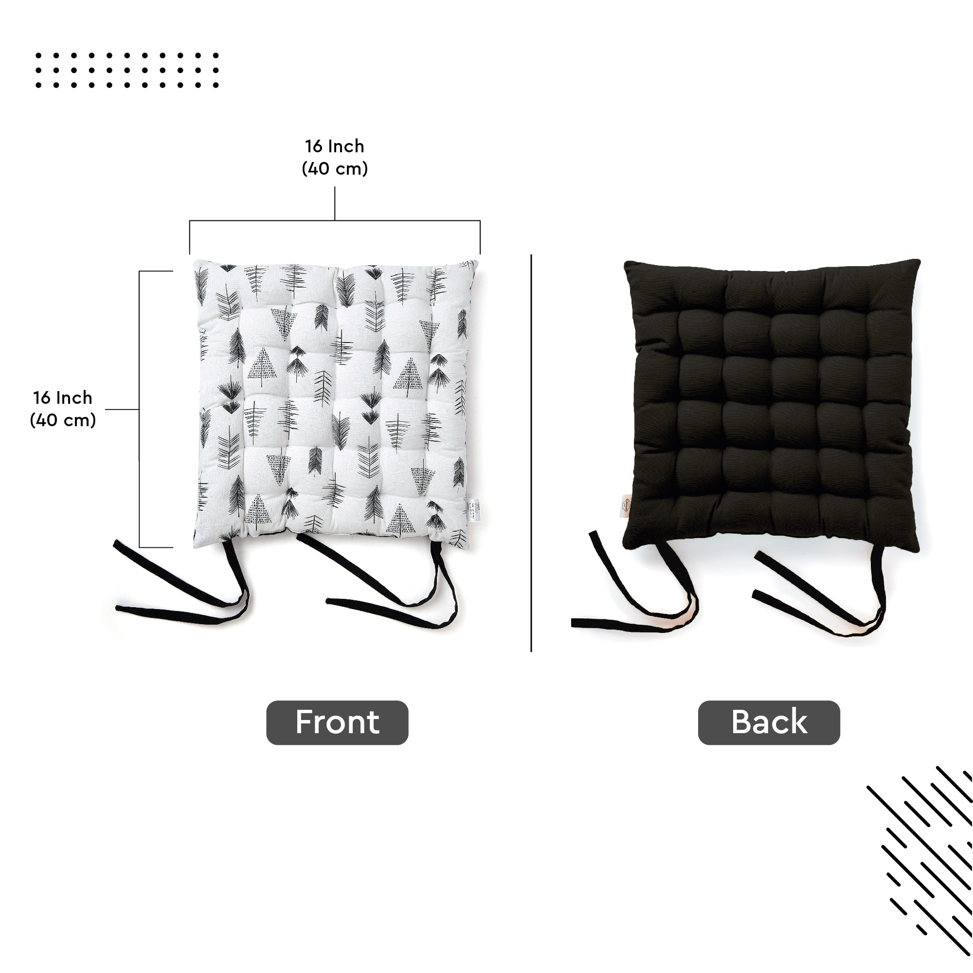 20s Sheeting Black Arrow Chairpad (Pack of 4)