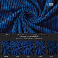 Corduroy Fabric by the Meter, 59" Wide Premium 238 GSM Polyester Upholstery & Sewing Material, Soft Ribbed Fabric for Sofa/Cushion Covers, Trousers, Curtains & DIY Crafts