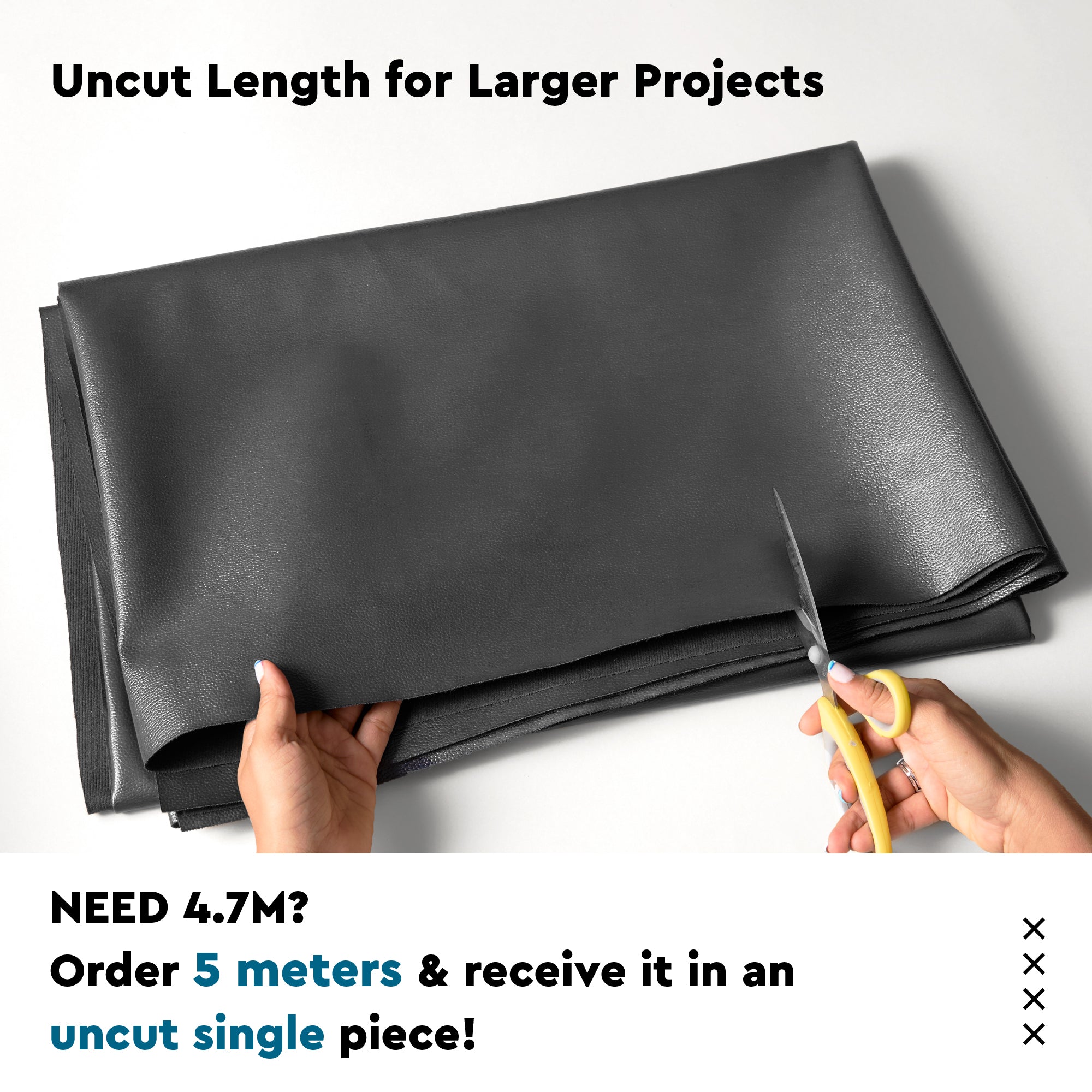 Premium Faux Leather/Rexin Fabric by The Meter 54 Inch Wide | Synthetic Leather Fabric With Soft Feel | Waterproof, Durable | Ideal for Sofa Covers, DIY & Upholstery
