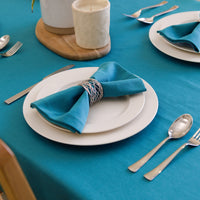 Cotton Azul Blue Table Napkins (Pack of 4)