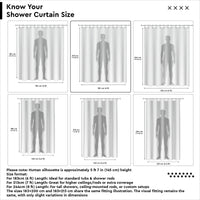 Polyester Stripe Beige Shower Curtain (Pack of 1)