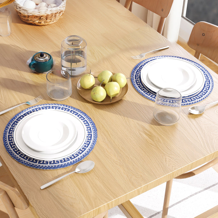 Cotton Blue Mandala Print Placemat (Pack of 2)