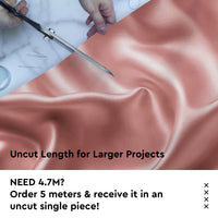 Satin Polyester Silk Ginger Fabric