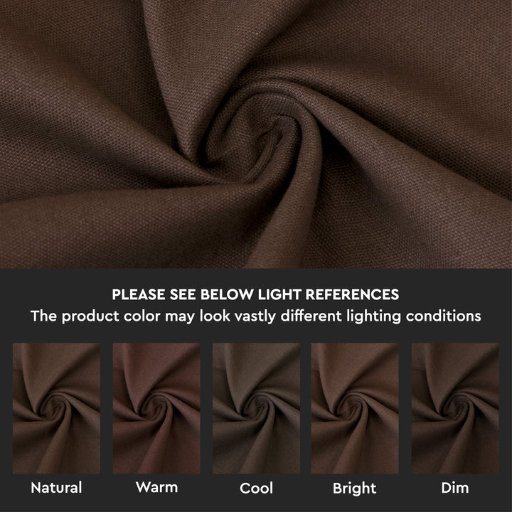 Canvas Dark Taupe Cushion Cover