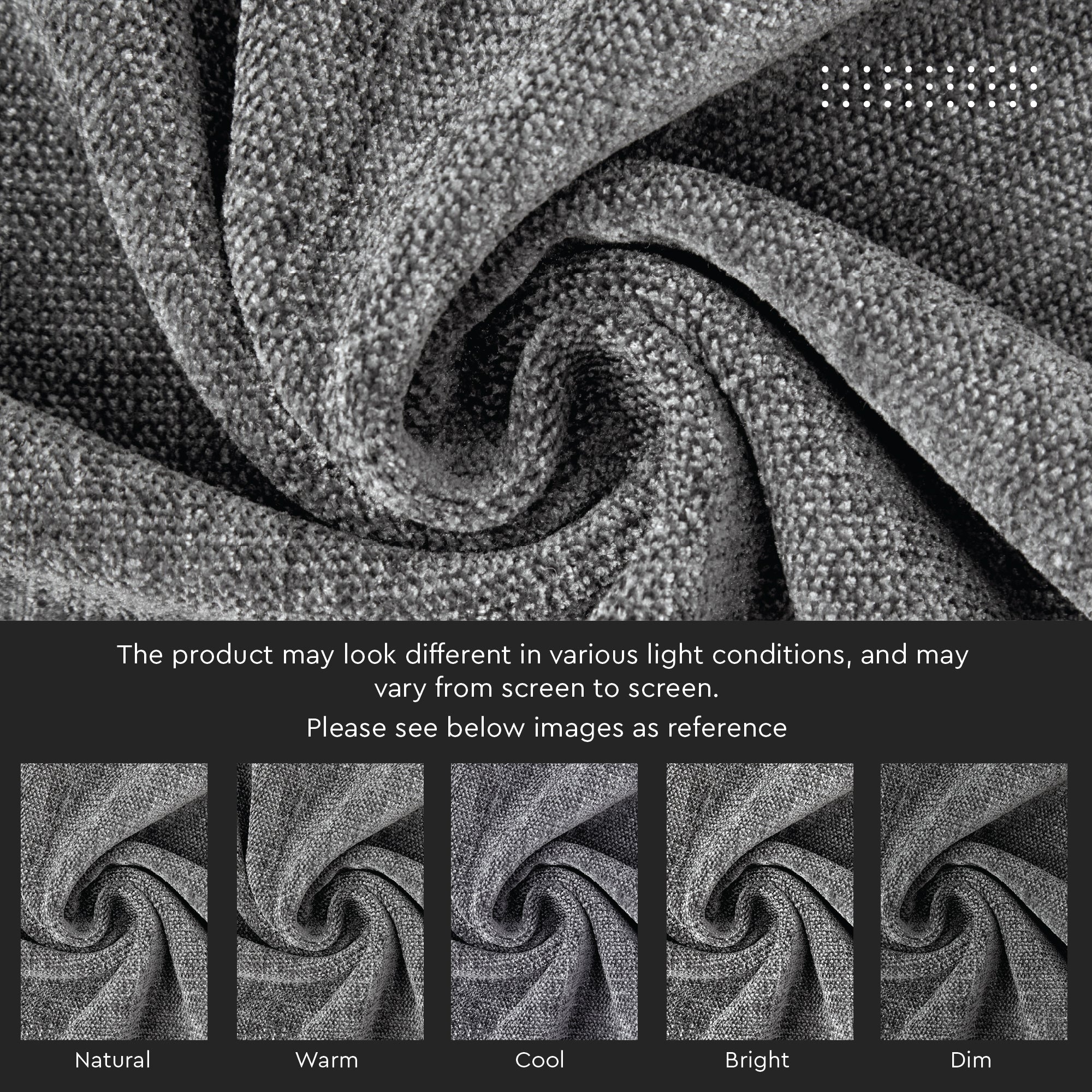 Chenille Solid Grey Cushion Cover (Pack of 1)