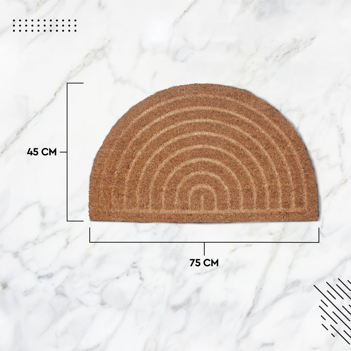 Coir Door Mats for Home Entrance Thick Anti-slip Welcome Doormat with PVC Back | Ideal for Indoor, Outdoor, Patio, Home and Office | Durable and Easy to Clean