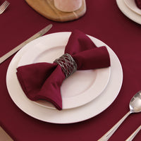 Cotton Rich Maroon Table Napkins (Pack of 6)