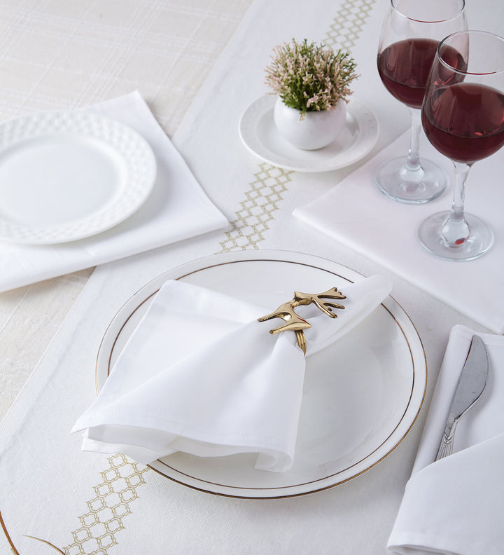 Damask Table Napkins White Table Napkin