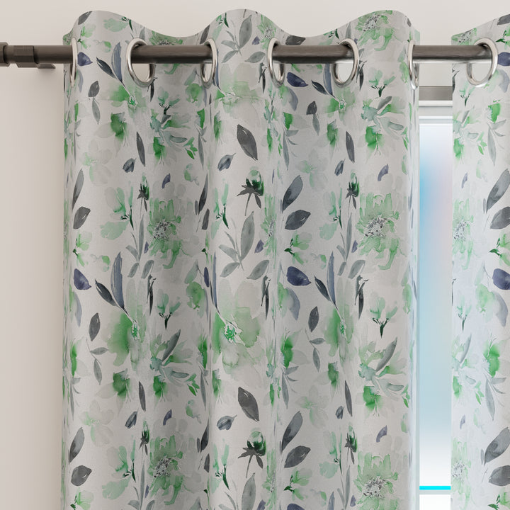 Blackout F1 Green Curtain (Pack of 2)