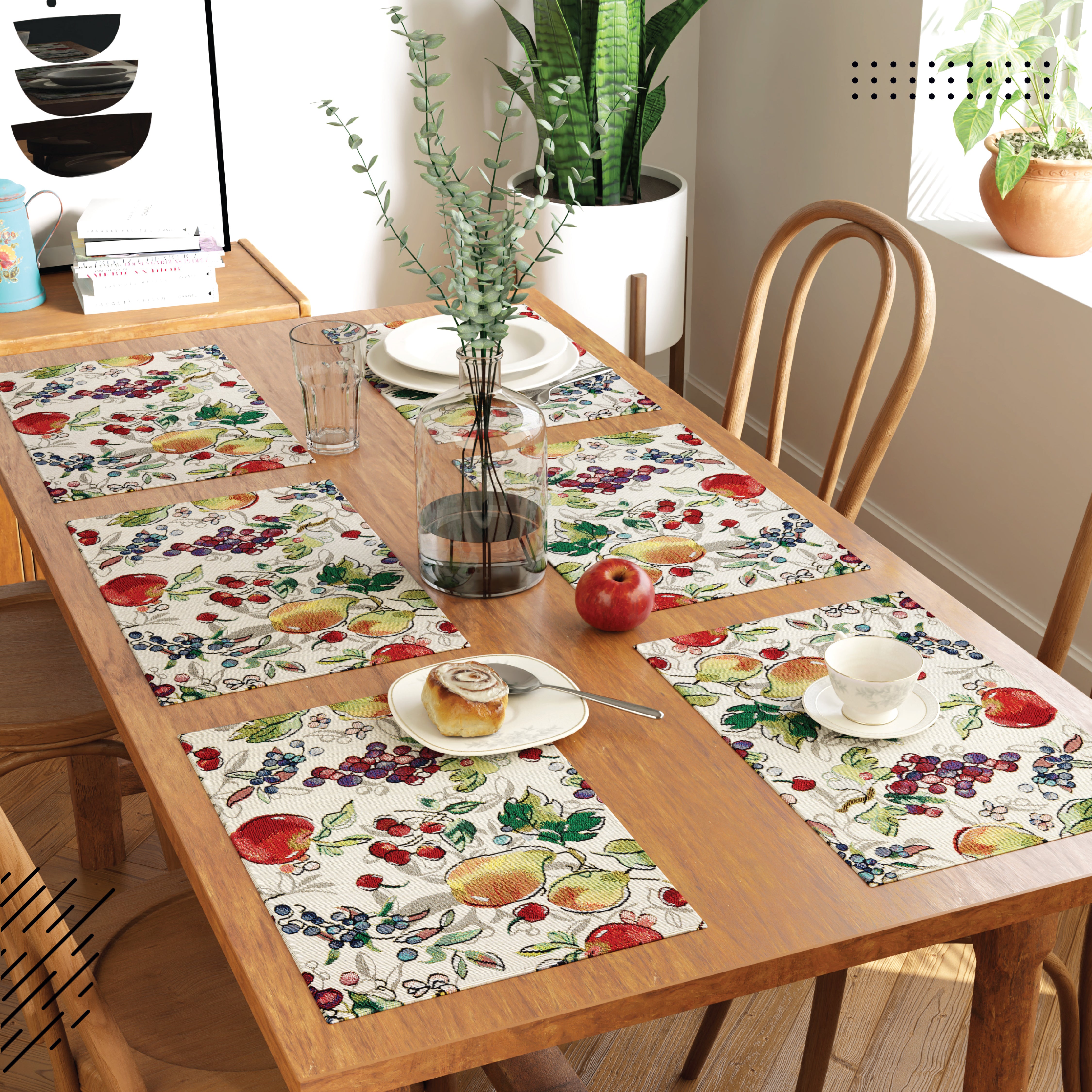 Cotton Fruit Placemat (Pack of 6)