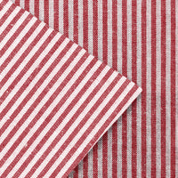 Cotton Ticking Red Cushion Cover (Pack of 2)