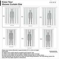 Polyester ZZ Peach Shower Curtain (Pack of 1)