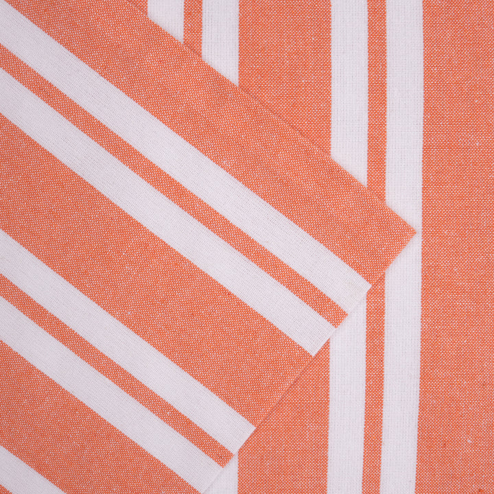RC Yarn-Dyed Franca Orange Stripes Cushion Cover (Pack of 2)